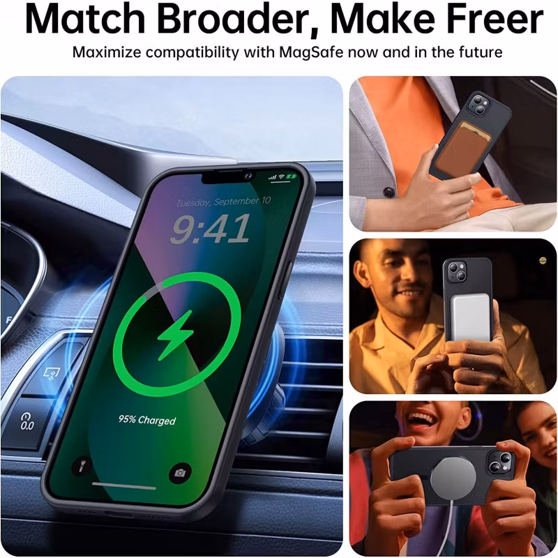 Phone 11 - Skal Magsafe Hybrid Silikon Matt Svart