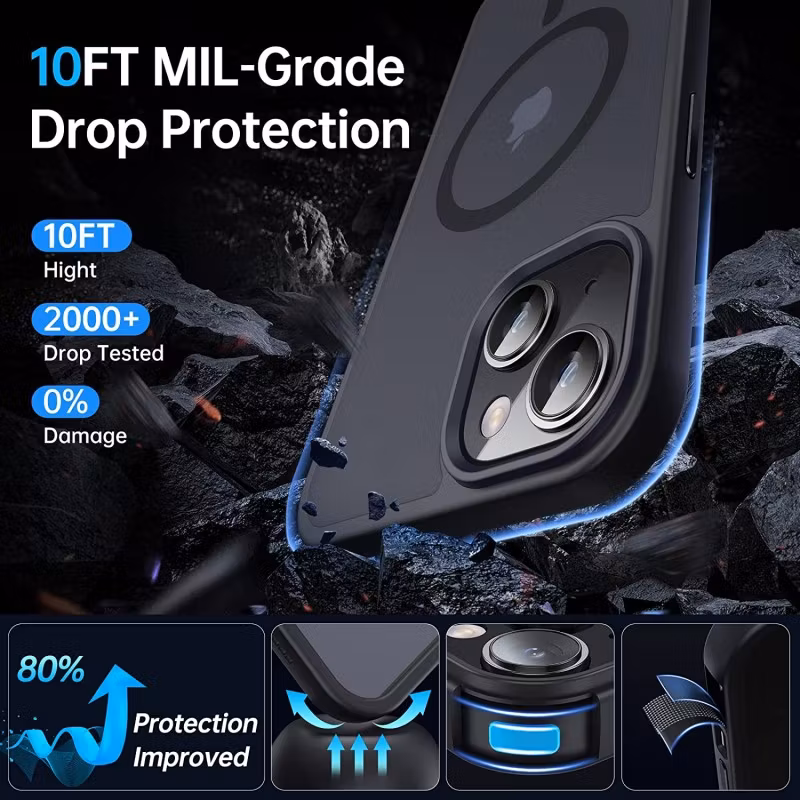 Phone 11 - Skal Magsafe Hybrid Silikon Matt Svart