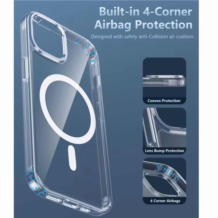 iPhone 14 Pro - Skal MagSafe Stötdämpande Transparent