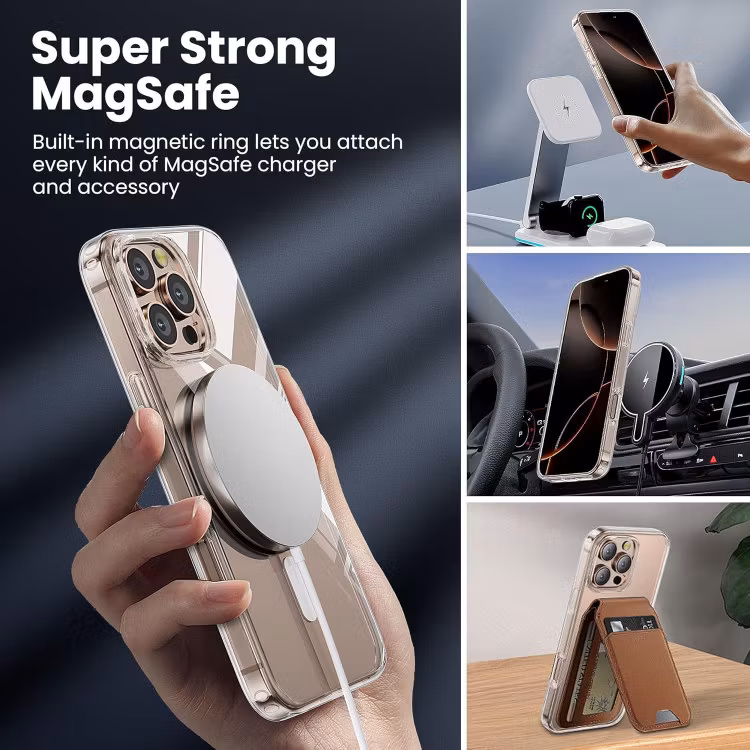 iPhone 16 Pro - Skal MagSafe Stötdämpande Transparent