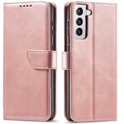 Galaxy S21 - Klassiskt Läder Fodral Nordic® Roséguld