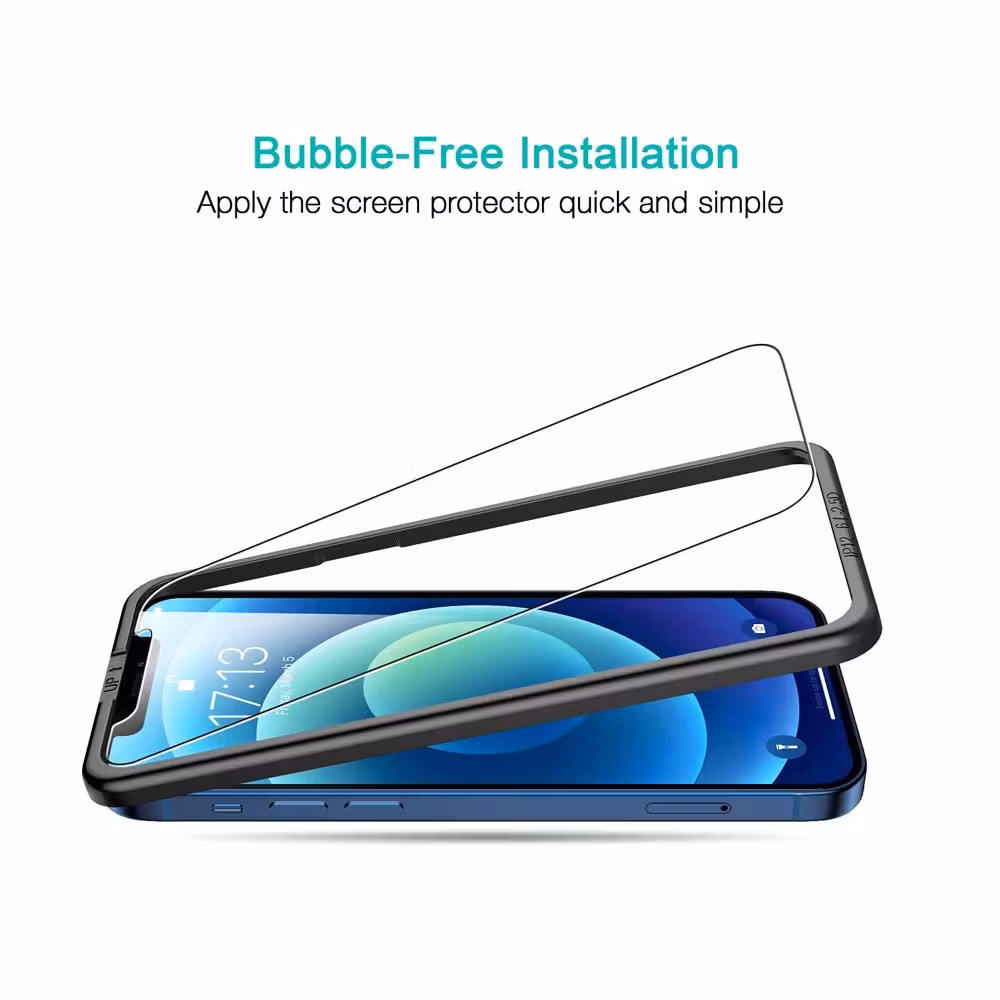 iPhone 16 Pro Max - (2-Pack) Skärmskydd Premium med Installationsram