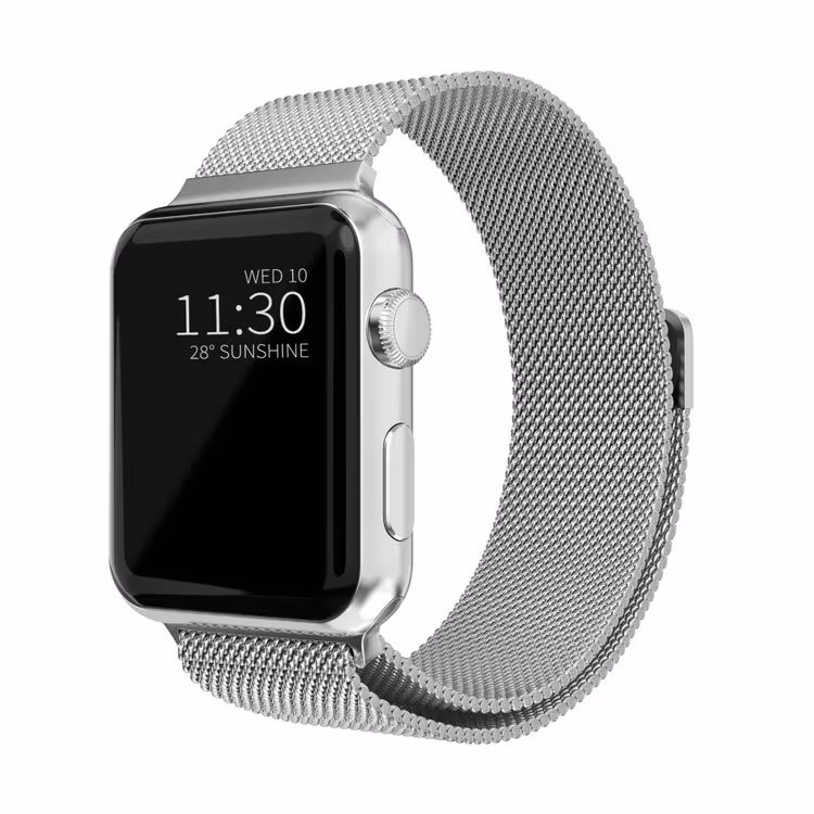 Armband Milanese Loop Apple Watch 42/44/45 mm Silver