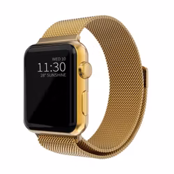 Armband Milanese Loop Apple Watch 42/44/45 mm Guld