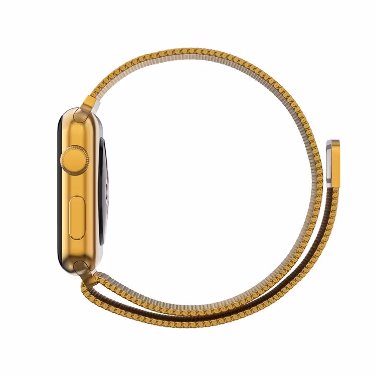 Armband Milanese Loop Apple Watch 38/40 mm Guld