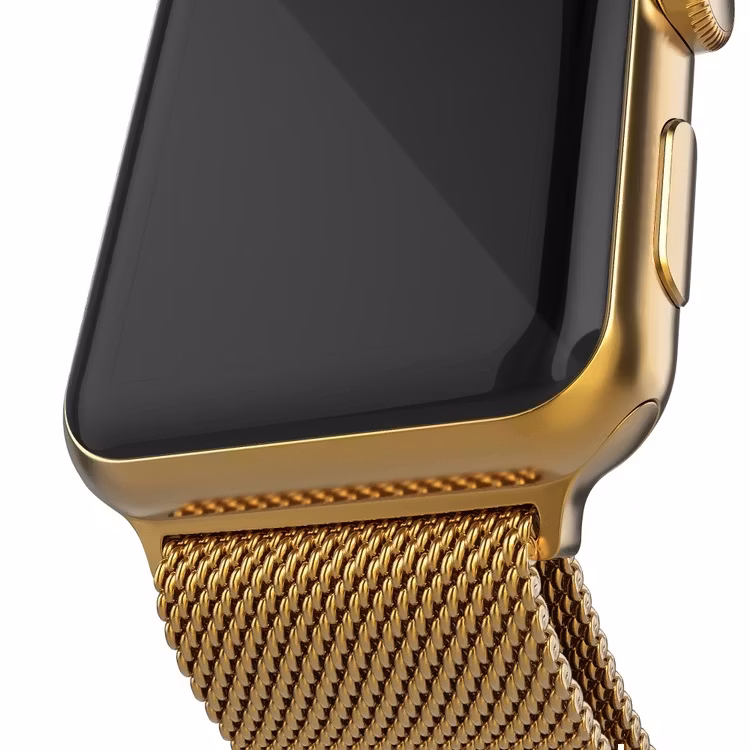 Armband Milanese Loop Apple Watch 38/40 mm Guld