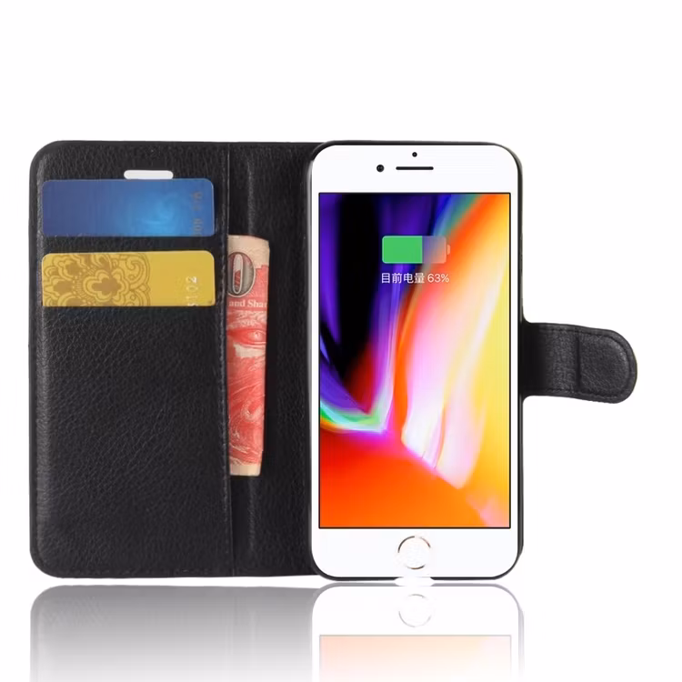 iPhone 7/8/SE - Mobilfodral 3-FACK Klassiskt Svart