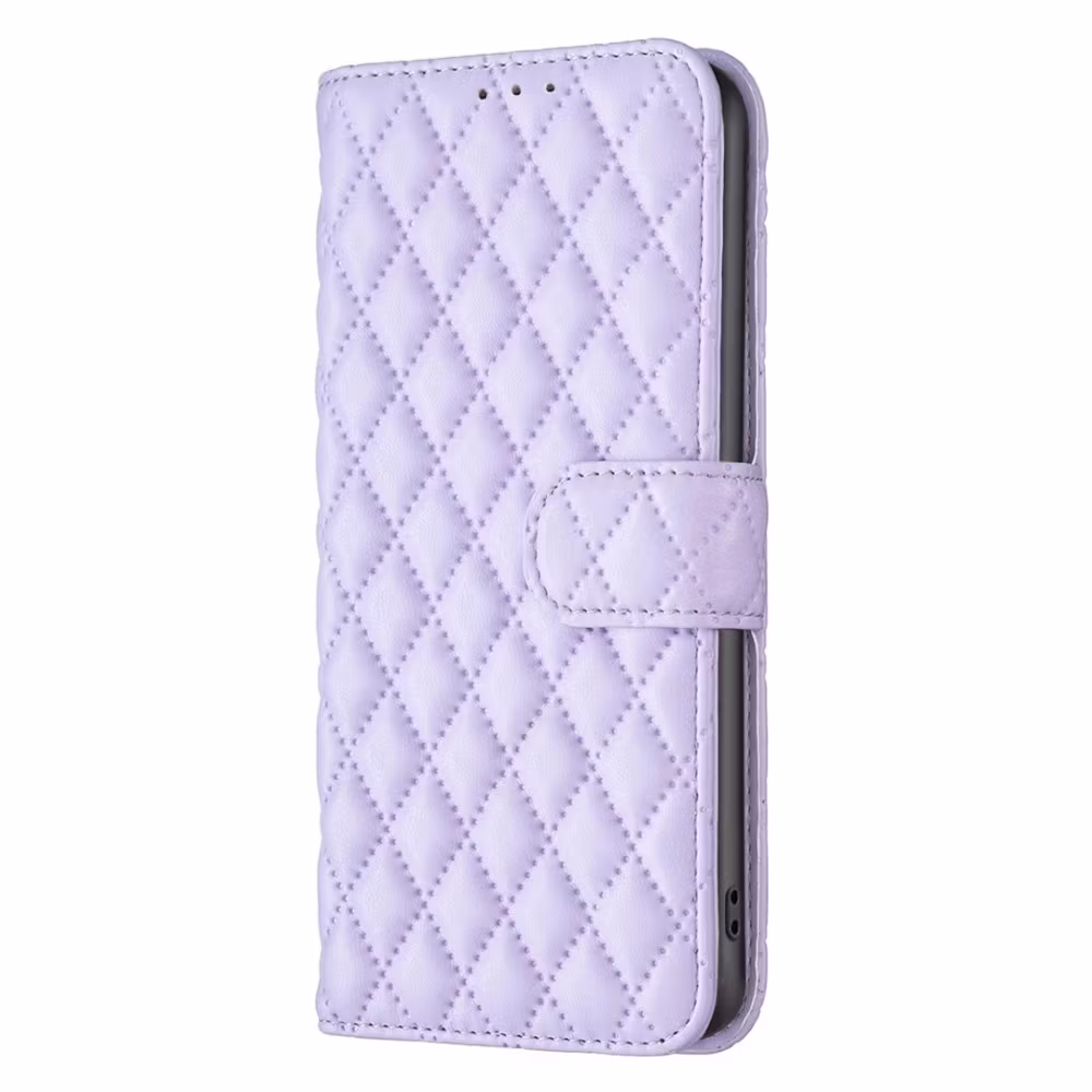 iPhone 11 - Praktiskt Läder Fodral 4-FACK Quilted Lila