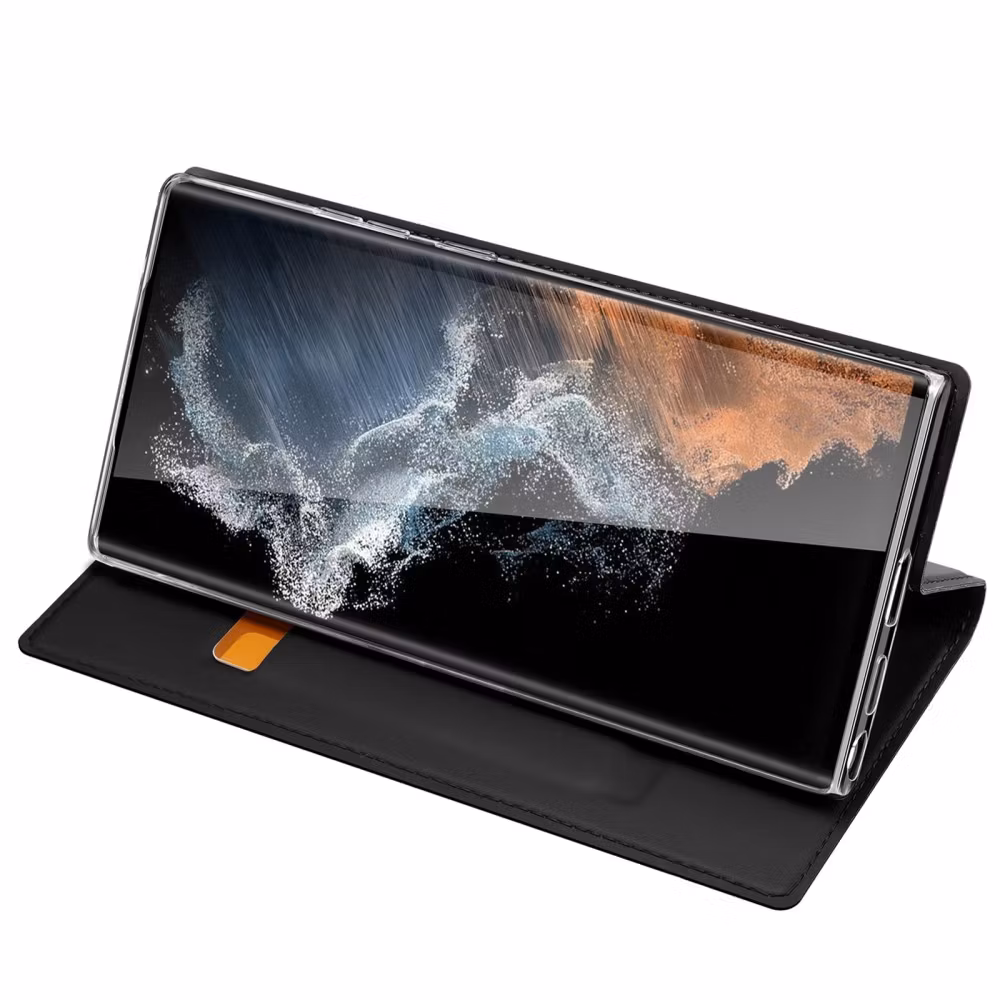 Samsung S23 Ultra - DUX DUCIS® Ultra Slim Läder Fodral Svart