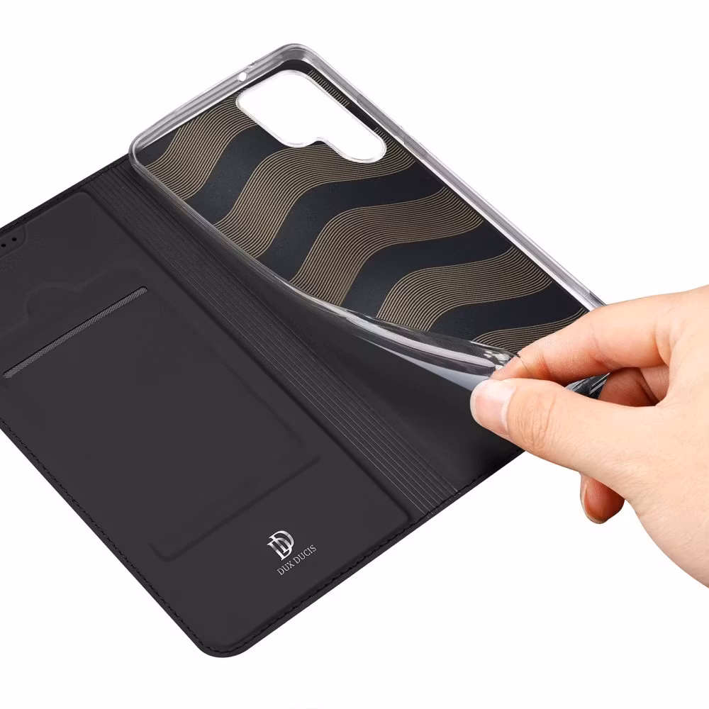 Samsung S23 Ultra - DUX DUCIS® Ultra Slim Läder Fodral Svart
