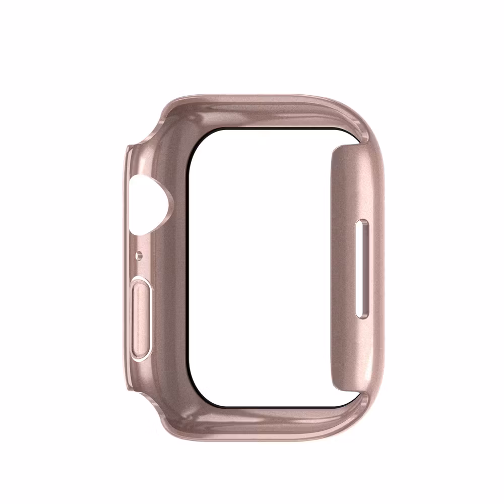 Heltäckande Skal Härdat Glas Apple Watch 38/40/42/44 mm Roséguld
