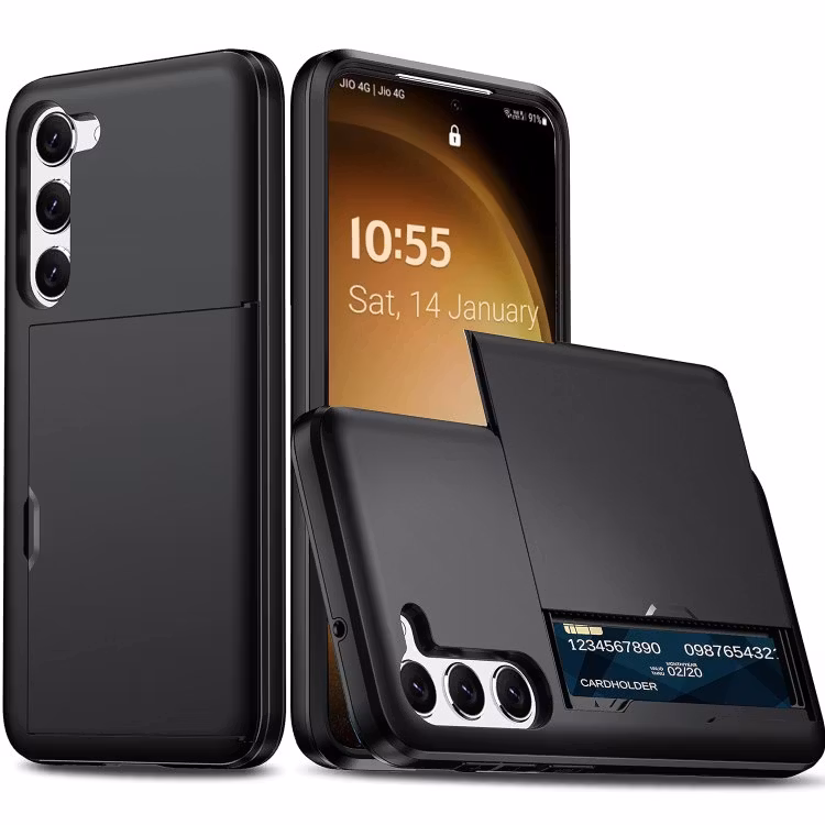 Samsung S22 - Stöttåligt Skal med kortplats Extra Förstärkt