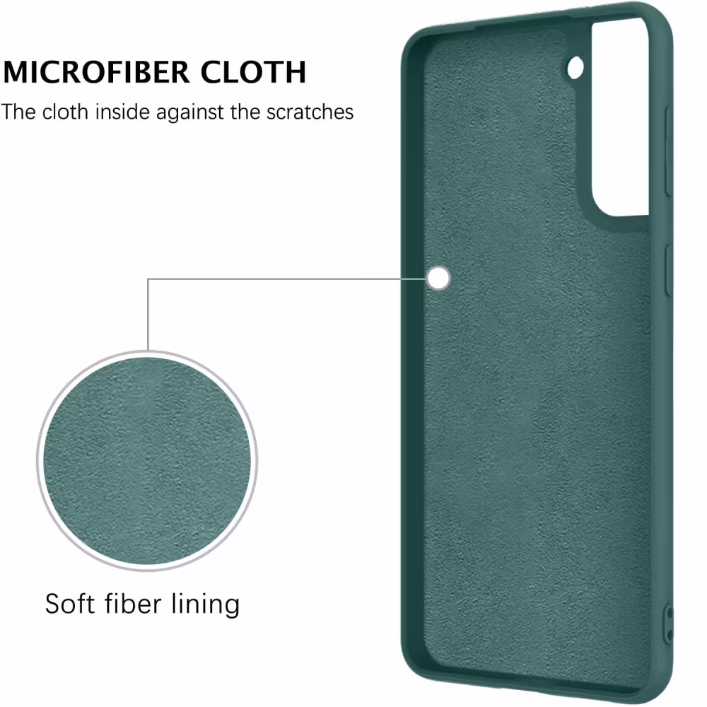 Samsung S21 - Välj Färg Silikonskal Magnetisk Ringhållare