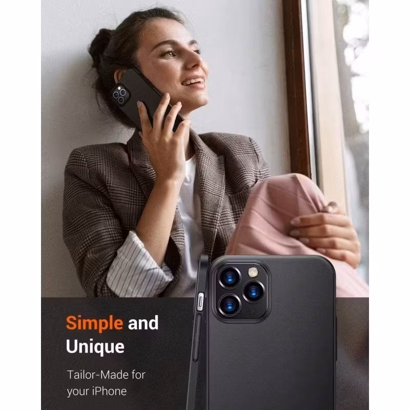 iPhone 11 - Ultratunt Stöttåligt Skal Gummibelagt Mattsvart