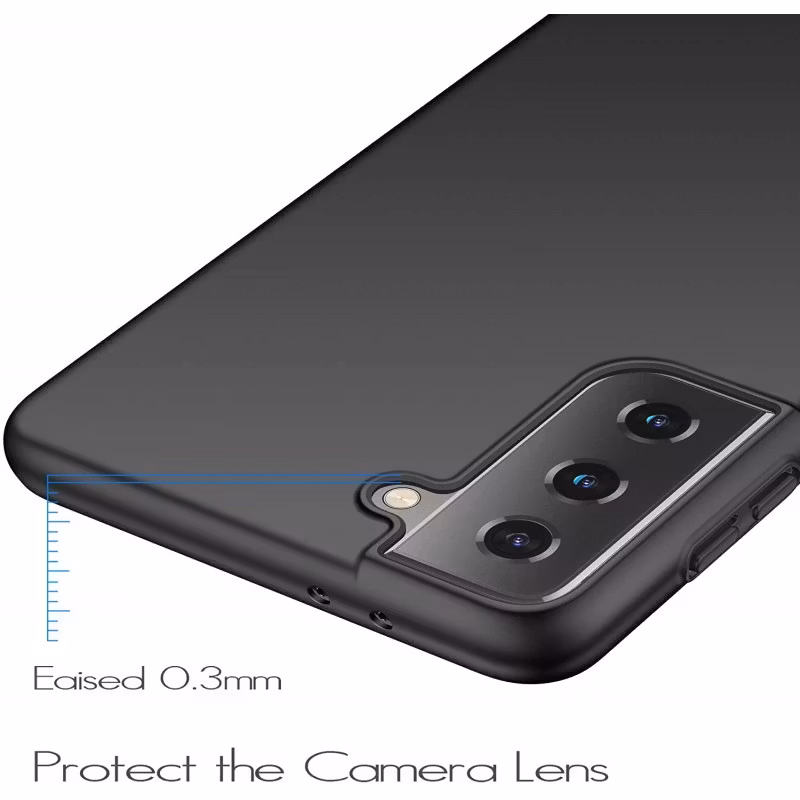 Samsung S23 - Ultratunt Stöttåligt Skal Gummibelagt Nordic® Matt Svart