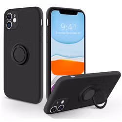 iPhone 11 - Stöttåligt Skal Ringhållare CamShield Svart
