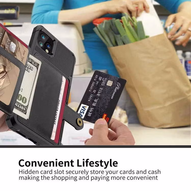 Premium Stöttåligt Skal korthållare Solid® iPhone 13/13 Pro/ Pro Max