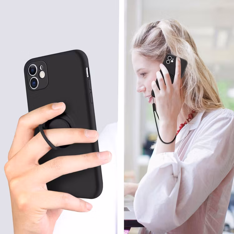 iPhone 11 - Stöttåligt Skal Ringhållare CamShield Svart