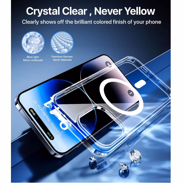 iPhone 16 Pro - Skal MagSafe Stötdämpande Transparent