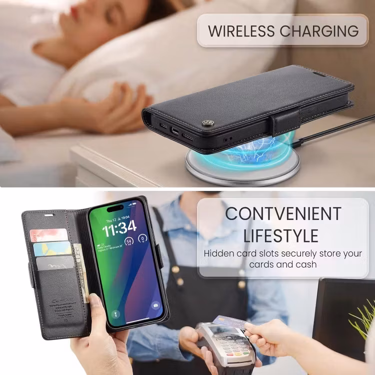 iPhone 15 - Fodral Premium 4-FACK CaseMe Svart