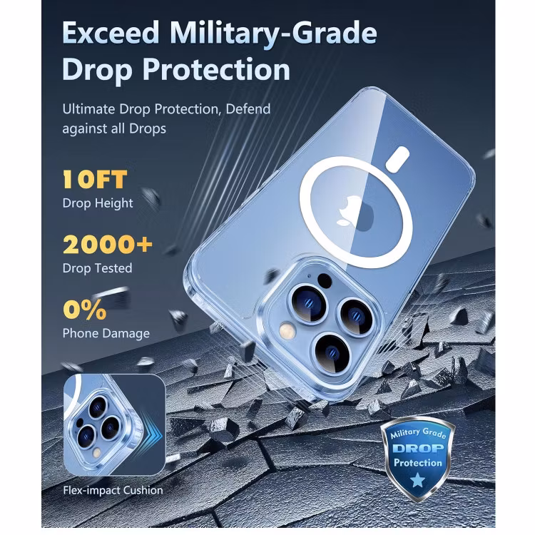 iPhone 14 Pro - Skal MagSafe Stötdämpande Transparent