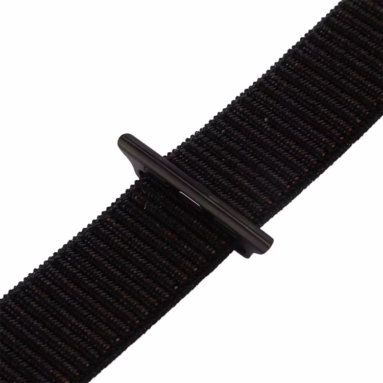 Nylon Armband Apple Watch 38/40/41 Sportloop Kardborreband Svart