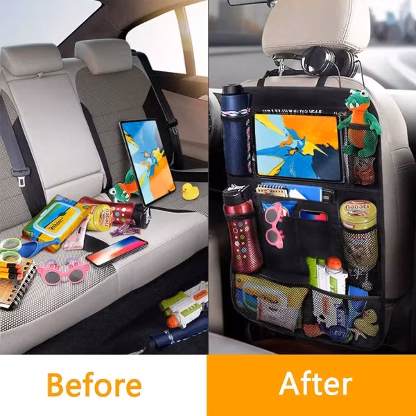 2-PACK Universal bilbaksäte mobil / surfplatta hållare Flera -FACK Svart