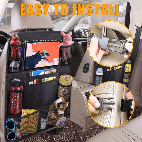 2-PACK Universal bilbaksäte mobil / surfplatta hållare Flera -FACK Svart