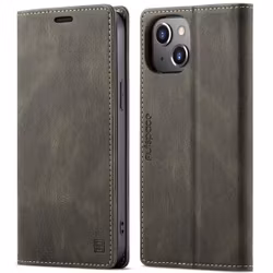 iPhone 13 - Fodral Premium Läder RFID Skyddat Brun