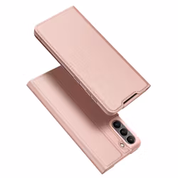Samsung S21 FE- DUX DUCIS® Slim Pro Läder Fodral Roséguld