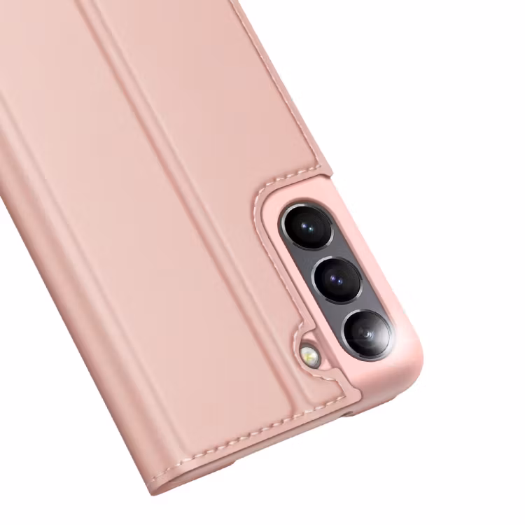 Samsung S21 FE- DUX DUCIS® Slim Pro Läder Fodral Roséguld