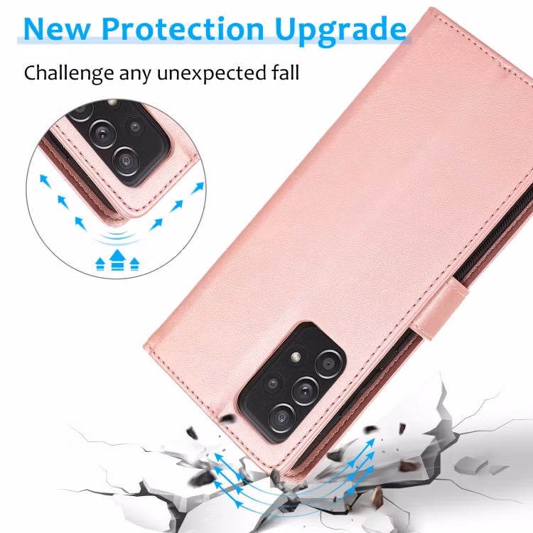 Samsung A52/A52s - 2in1 Magnet Läder Fodral Roséguld