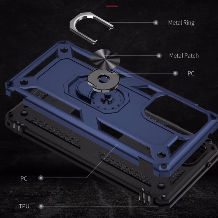 Samsung Galaxy A53 - Stöttåligt Hybrid Ring skal Blå
