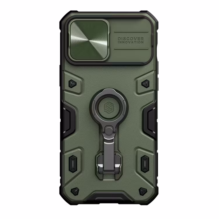 iPhone 13 Pro Max - Nillkin CamShield Armor Skal Grön