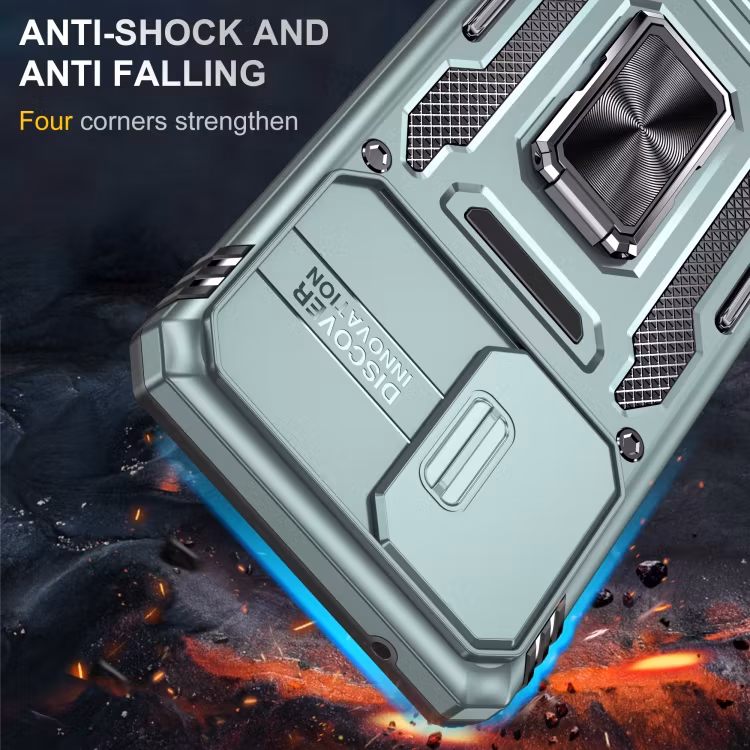 Samsung A52/A52s -  Skal CamShield / Kameraskydd Ringhållare Grön