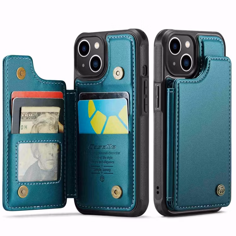 iPhone 13 - Skal 4-FACK RFID Skyddat CaseMe® Grön