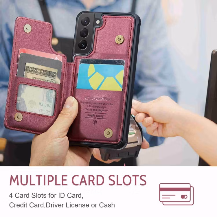 Samsung S21 - Premium Stöttåligt Skal 4-FACK Röd