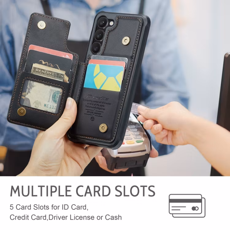 Samsung S23 - Skal 4-FACK RFID Skyddat CaseMe® Svart