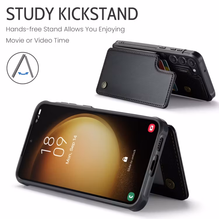 Samsung S23 - Skal 4-FACK RFID Skyddat CaseMe® Svart