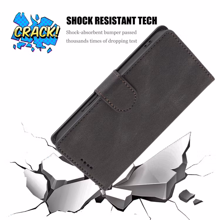 iPhone 12/12 Pro - Solid® Klassiskt Läder fodral Svart