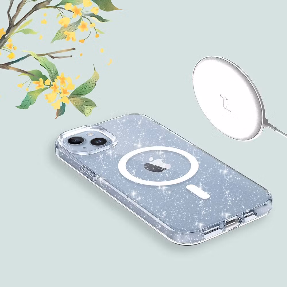 iPhone 13 - Magsafe Skal Transparent Glitter