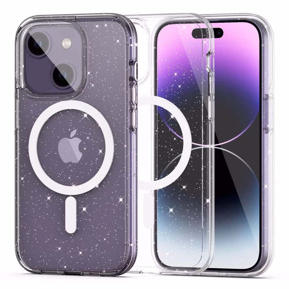 iPhone 13 - Magsafe Skal Transparent Glitter