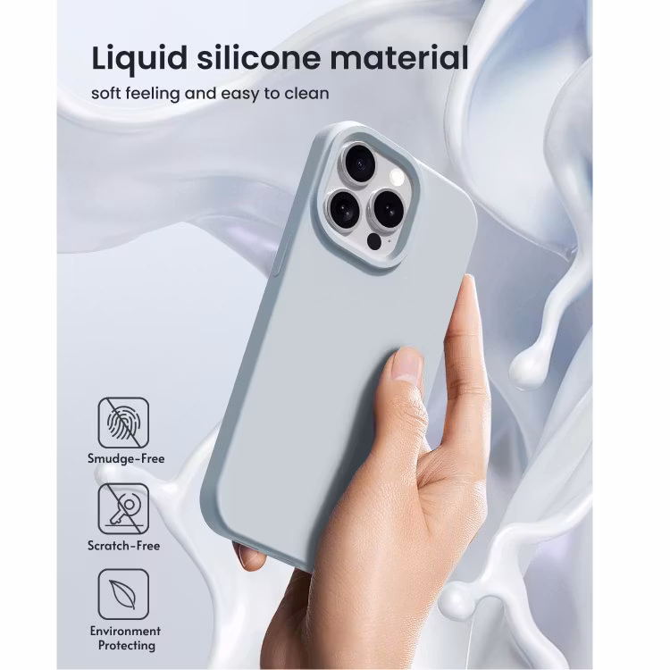 iPhone 11 - Gummibelagt Stöttåligt Silikon Skal Ljusgrå