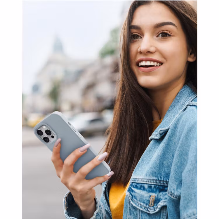 iPhone 11 - Gummibelagt Stöttåligt Silikon Skal Ljusgrå