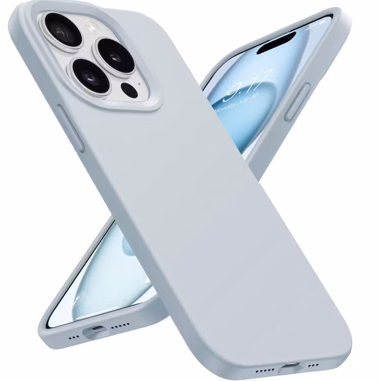 iPhone 11 - Gummibelagt Stöttåligt Silikon Skal Ljusgrå