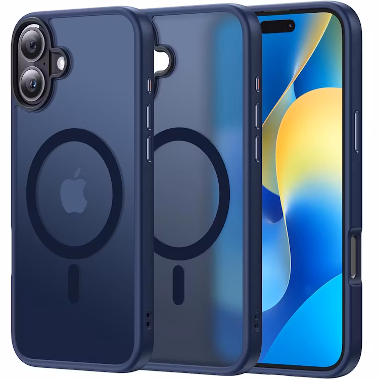 iPhone 16 - MagSafe skal MagMat Stöttåligt Matt Blå