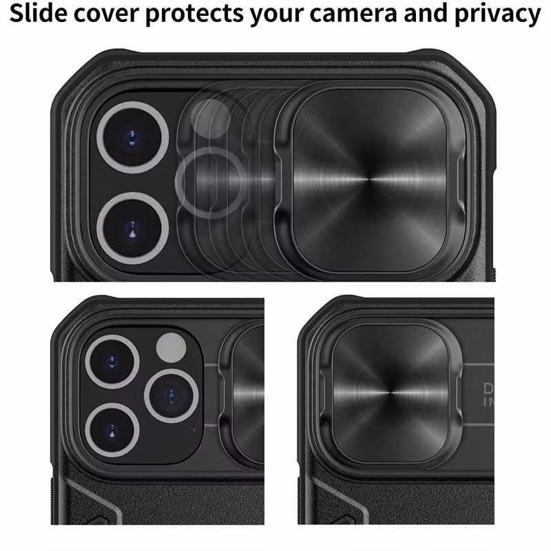 iPhone 13 Pro - Stöttåligt Skal CamShield Ringhållare Nillkin Svart