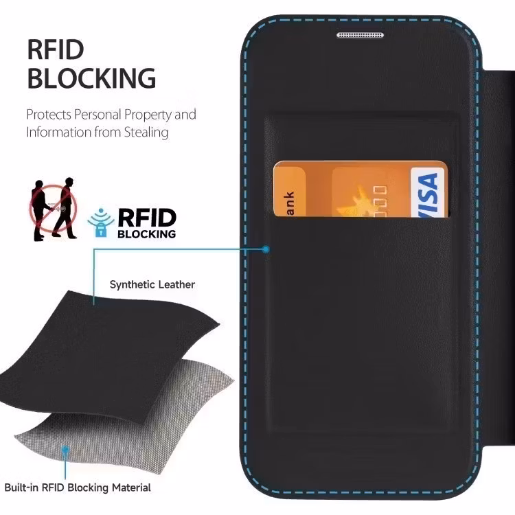 iPhone 15 Pro Max - MagSafe Fodral RFID Skyddat Svart