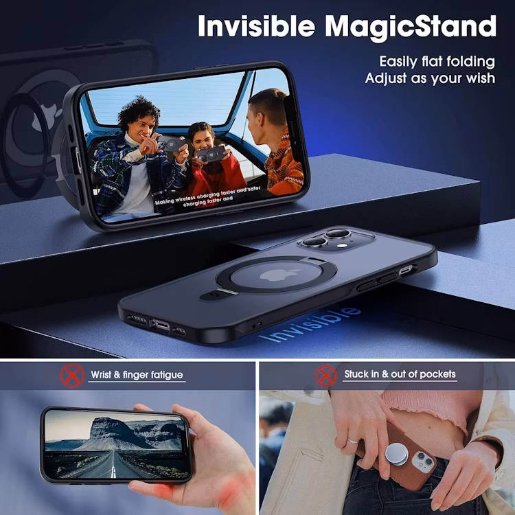 iPhone 11 - Magsafe Skal Kickstand Stöttåligt Matt Svart