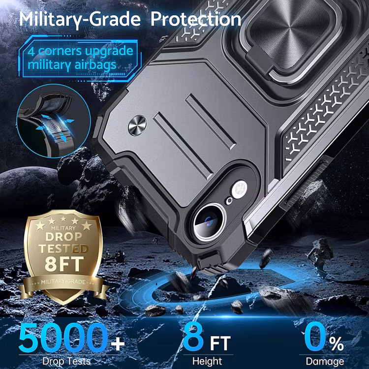 iPhone X/XS - Skal med Kickstand Solid® Extra förstärkt Svart